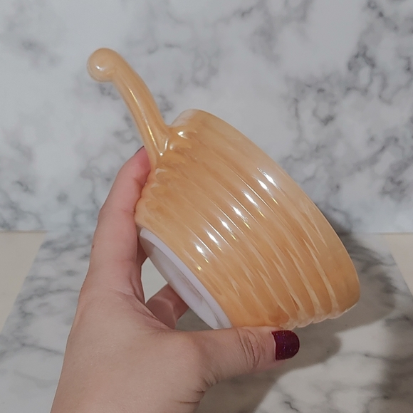 Vintage Peach Luster Fire King Soup Bowl - Picture 2 of 5